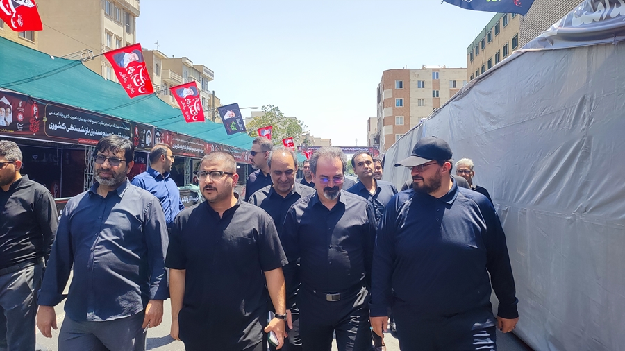بازدید مدیرعامل هلدینگ صباانرژی از مواکب خدمت‌رسانی به زائران و عزاداران